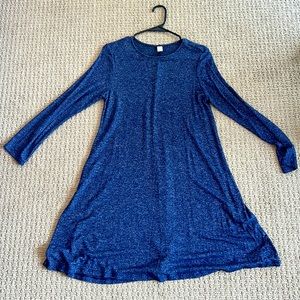 Old navy small heather blue casual long sleeve dress.